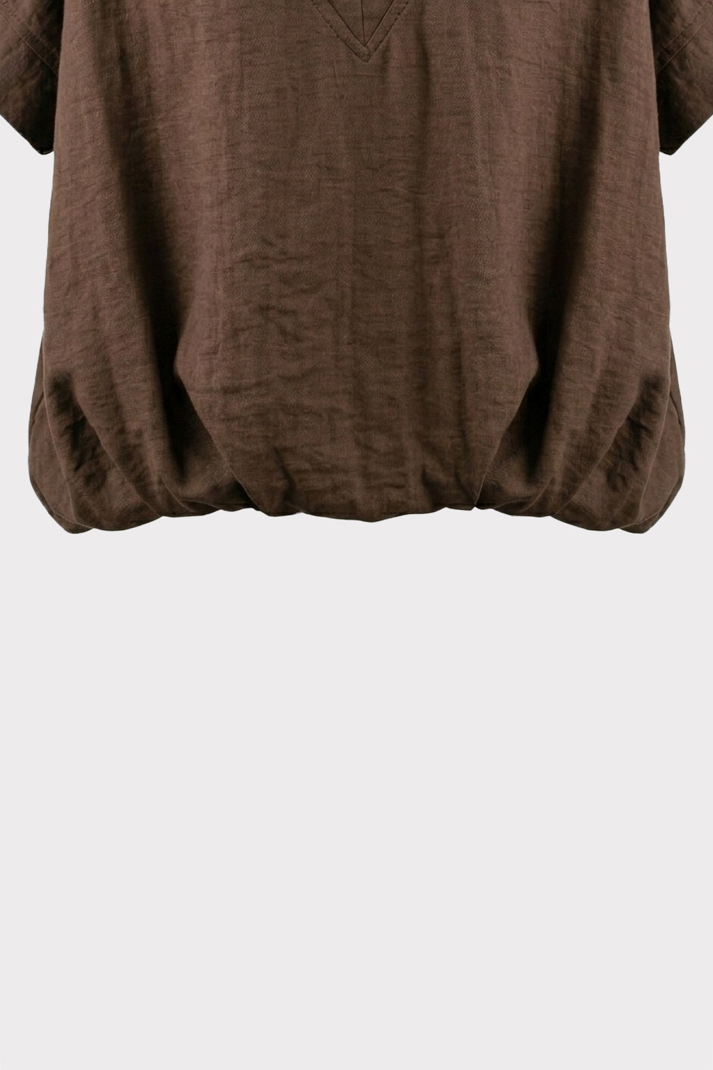 Blusa scollo a V misto lino