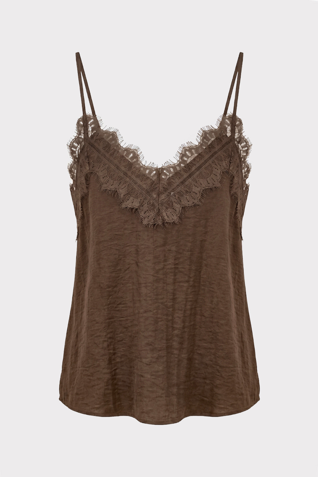 Top lingerie in misto lino