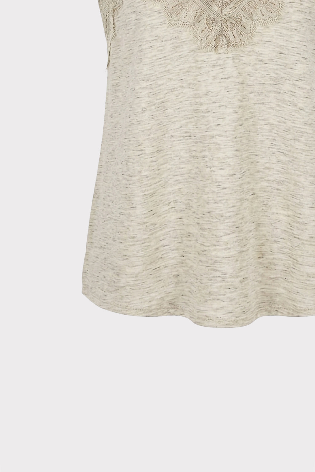 Top lingerie in misto lino