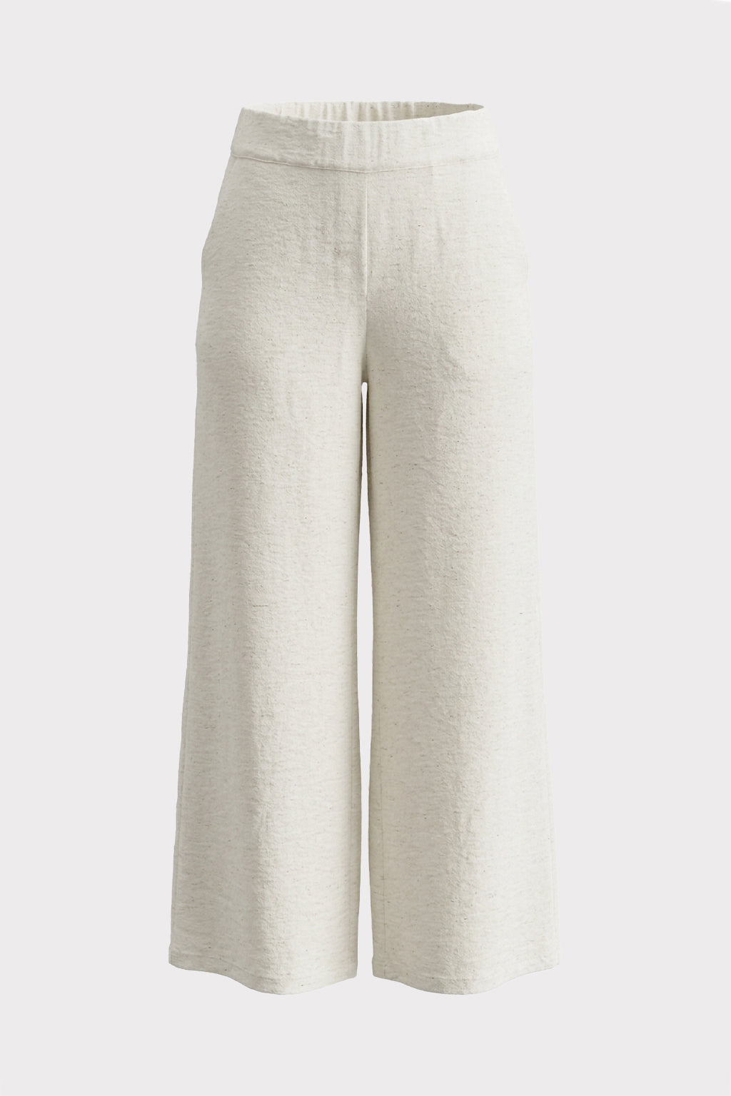 Pantalone palazzo misto lino