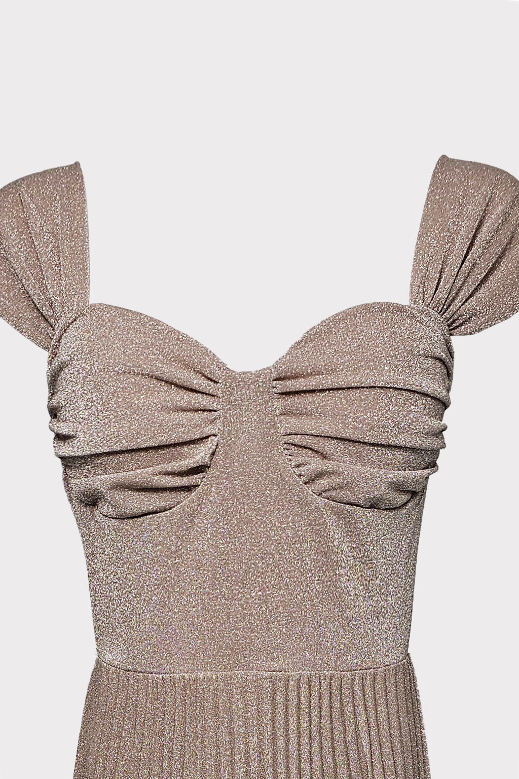 Abito lurex con coppe