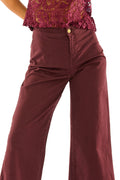 Pantalone culotte gamba ampia