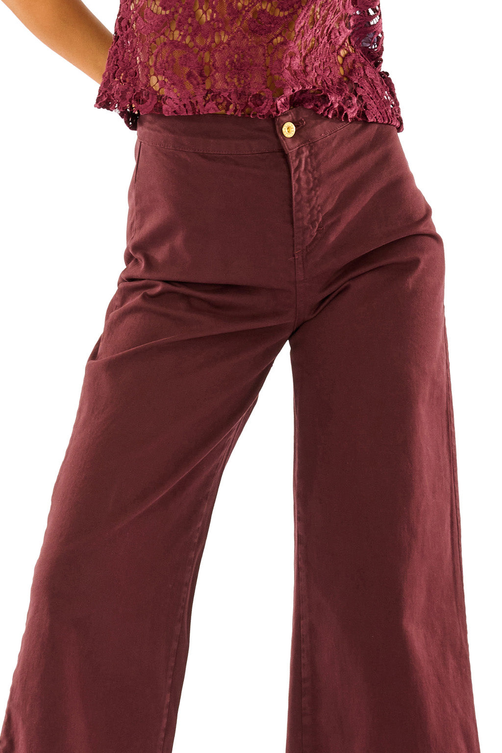Pantalone culotte gamba ampia