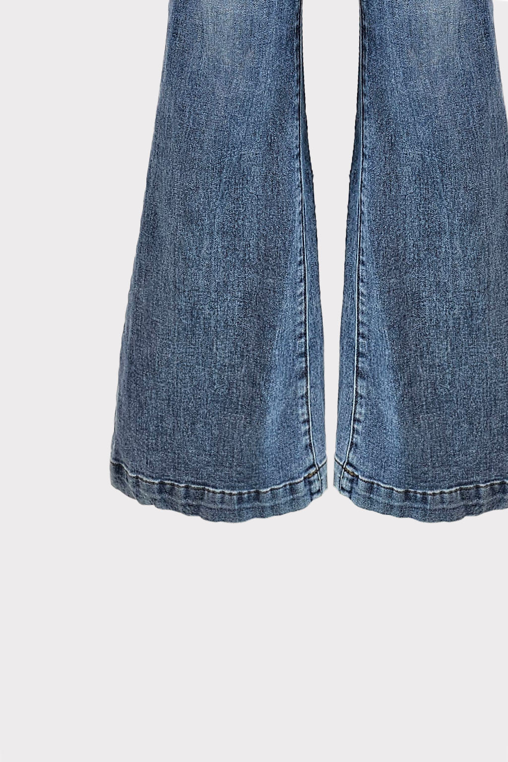 Jeans flare a vita alta