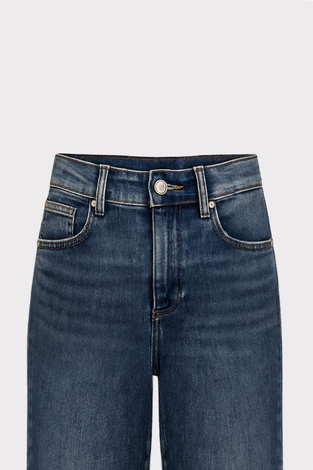 Jeans cropped gamba dritta