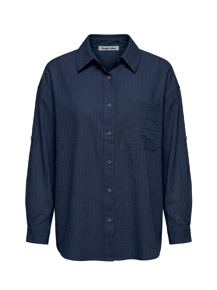 Camicia over micro-riga