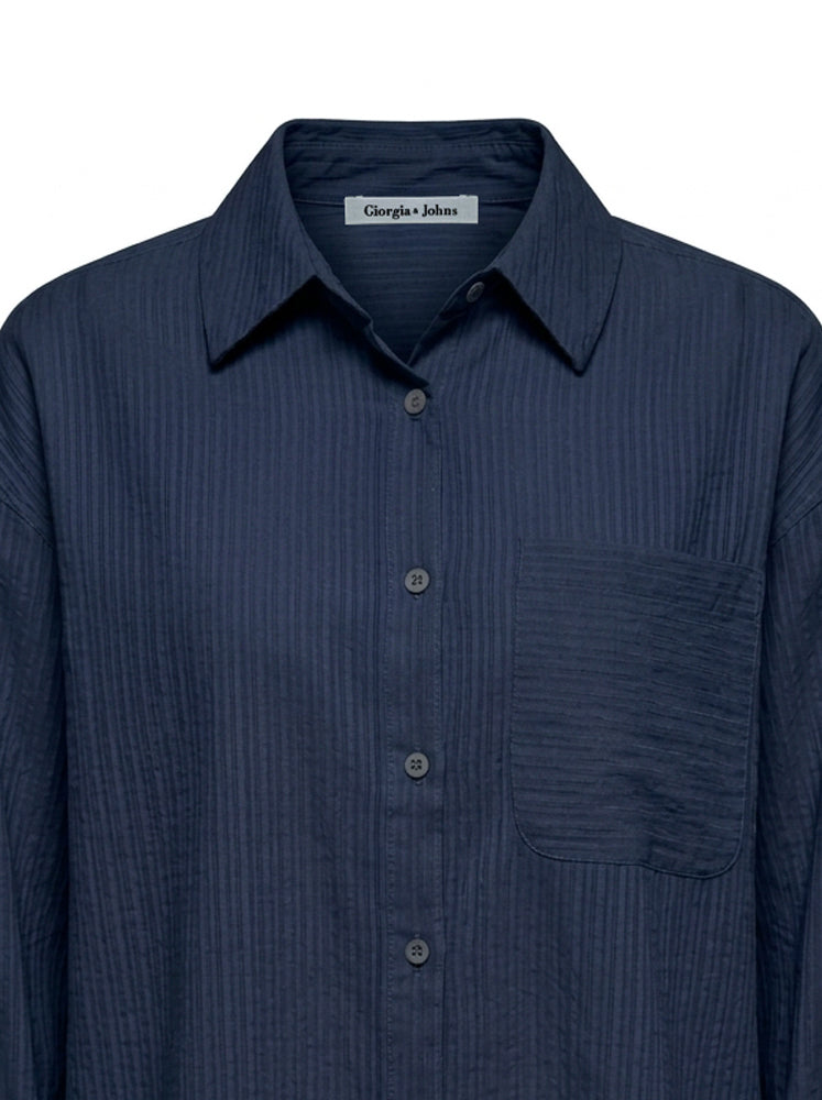 Camicia over micro-riga