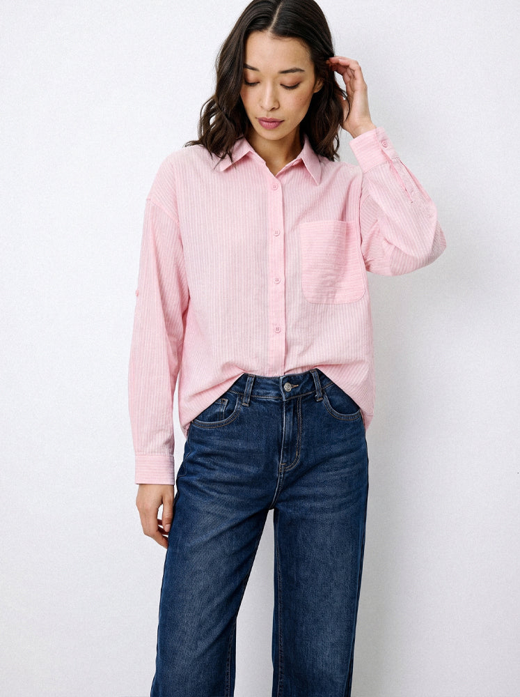 Camicia over micro-riga