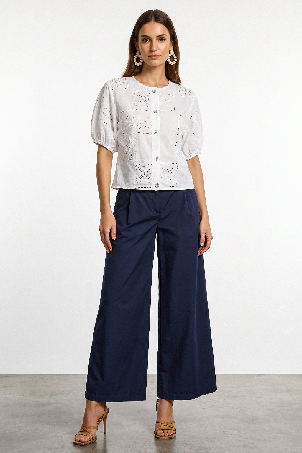 Pantalone ampio in cotone