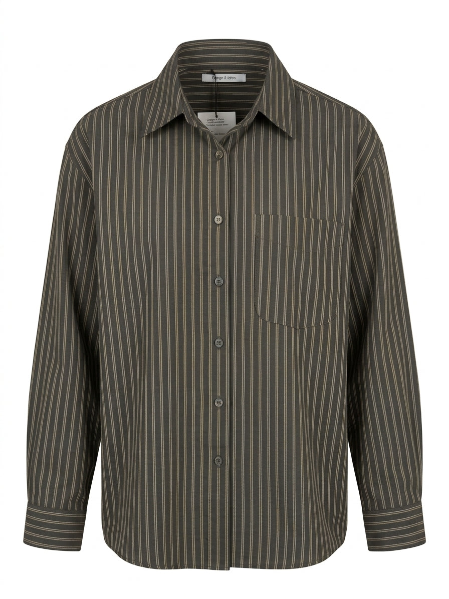 Camicia over rigata