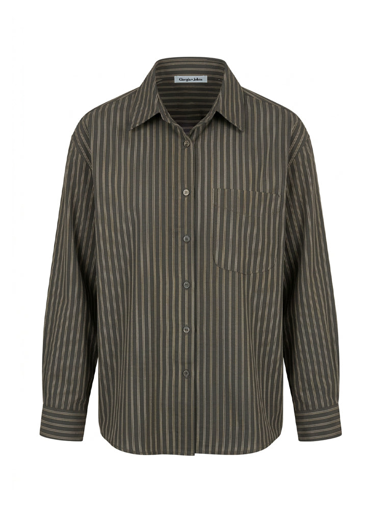 Camicia over rigata