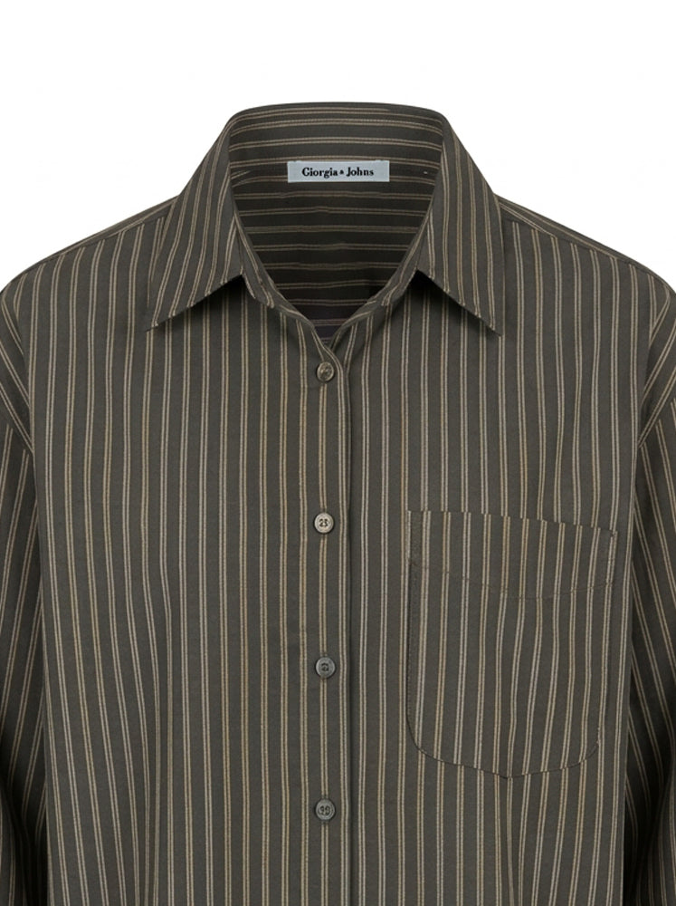 Camicia over rigata