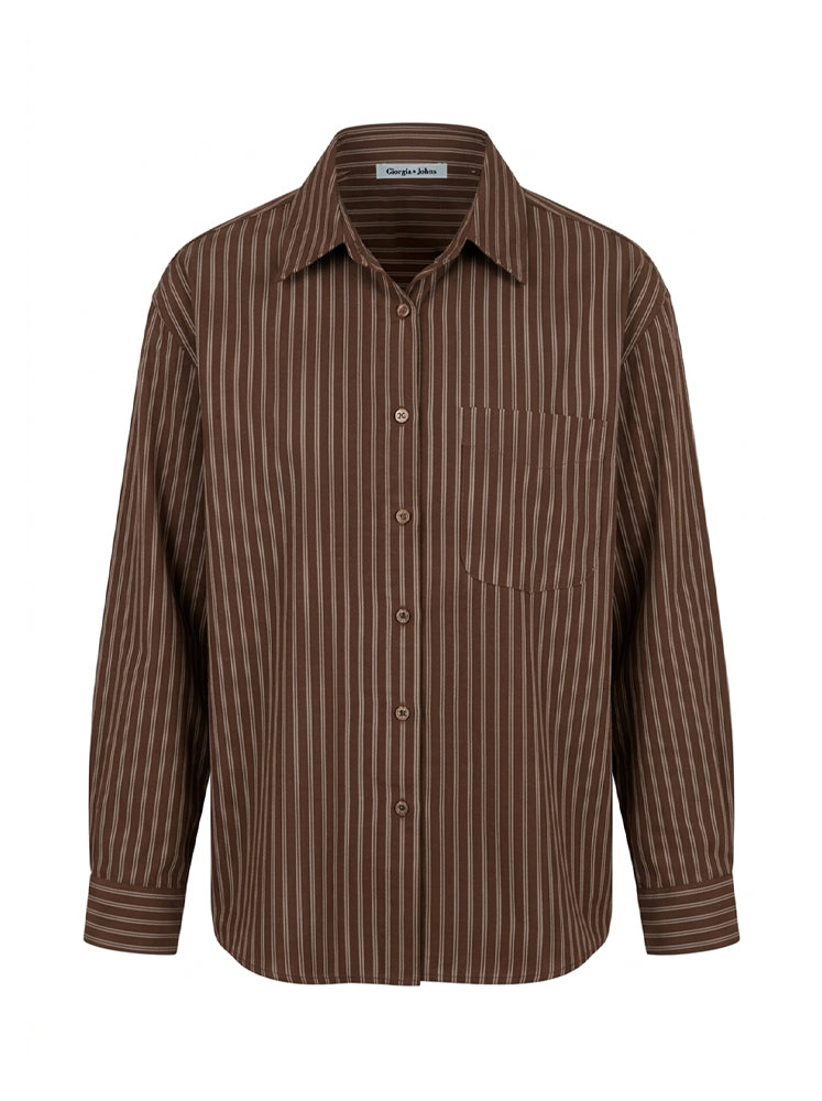 Camicia over rigata