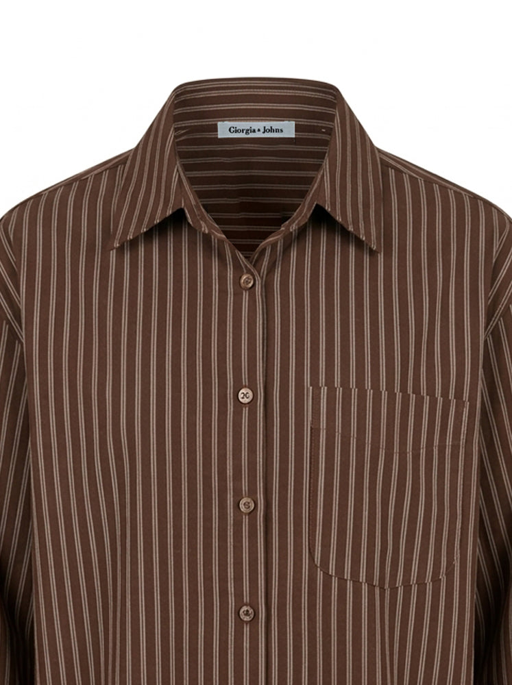 Camicia over rigata