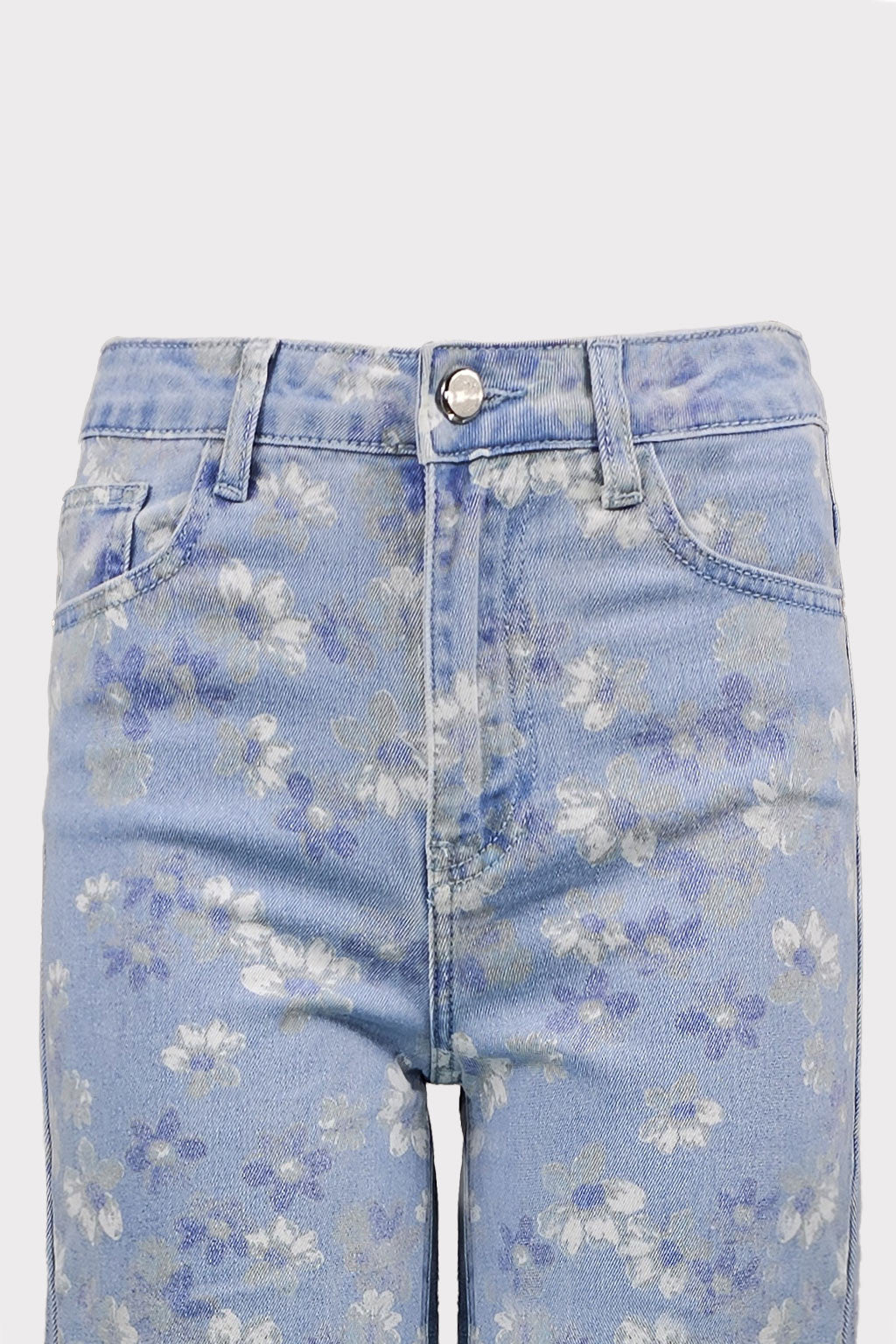 Jeans wide leg stampato