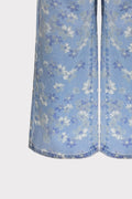 Jeans wide leg stampato