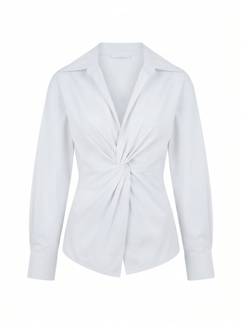 Camicia incrociata con nodo