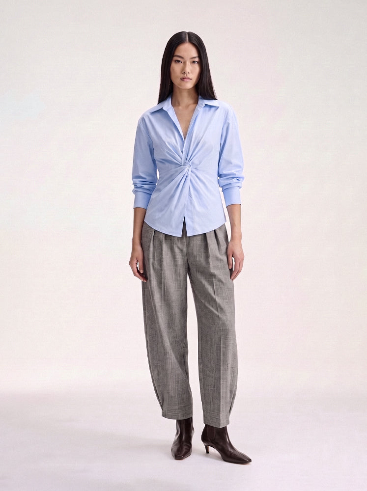 Camicia incrociata con nodo