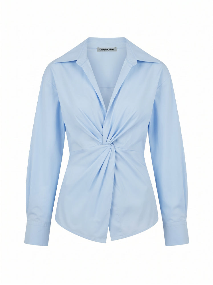 Camicia incrociata con nodo