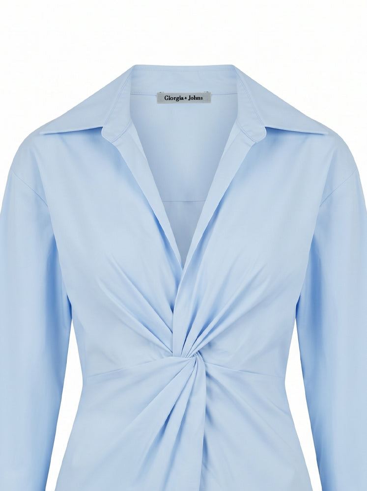 Camicia incrociata con nodo