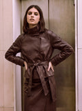 Trench corto in ecopelle