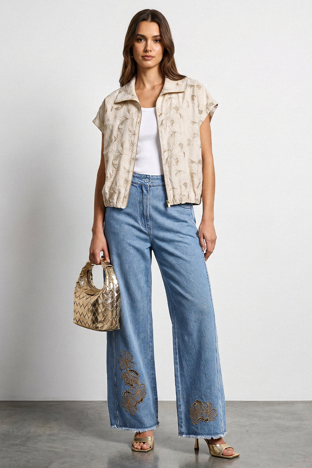 Giacca bomber con ricami