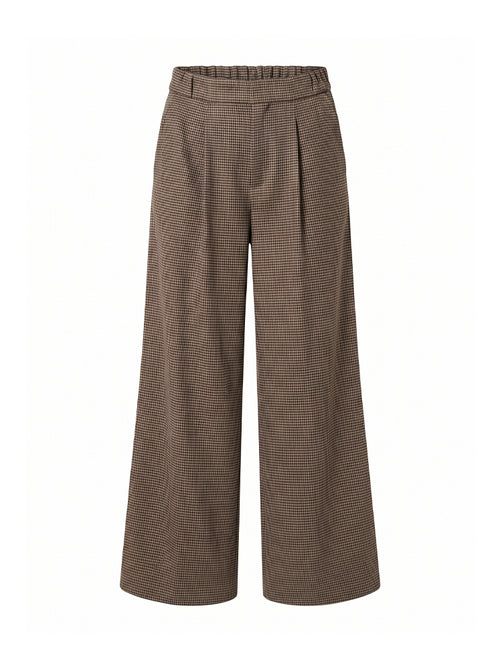 Pantaloni palazzo Pied de Poule