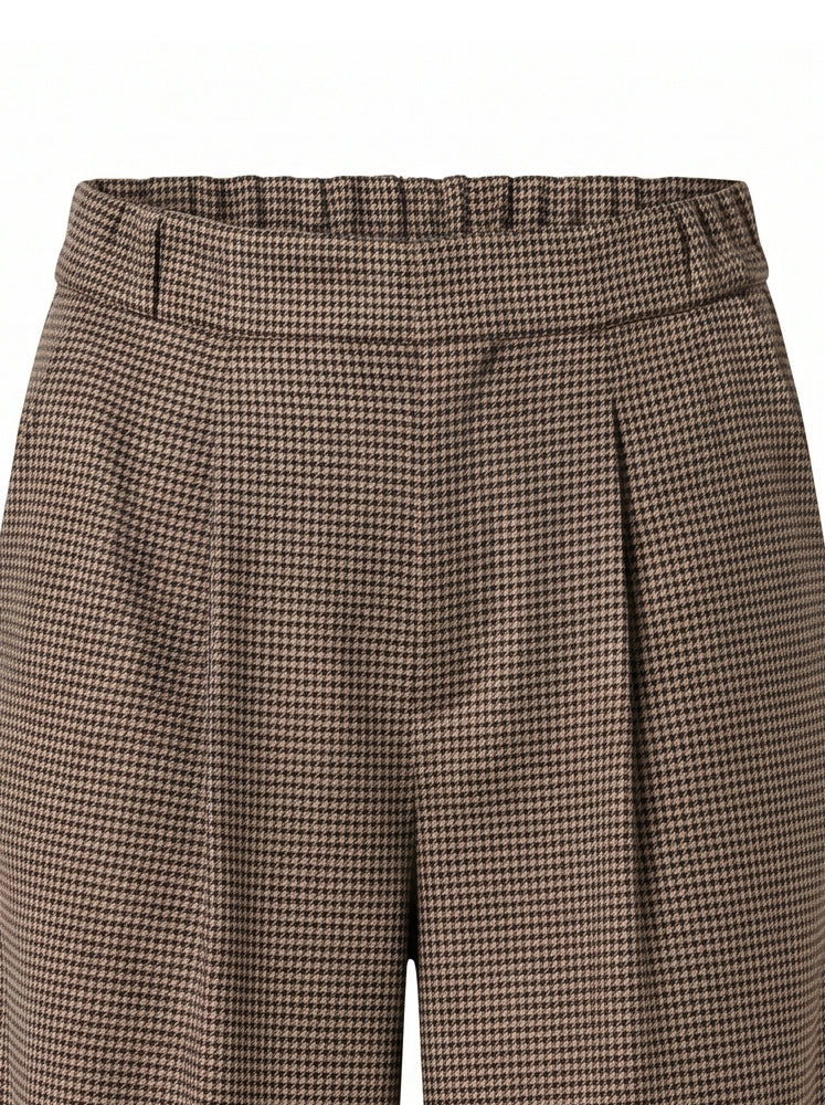 Pantaloni palazzo Pied de Poule