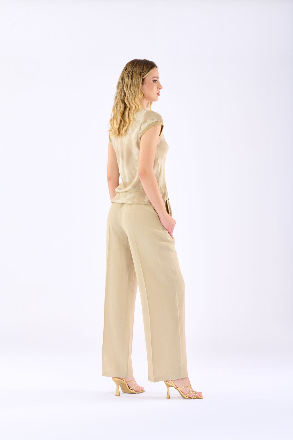 Pantalone increspato