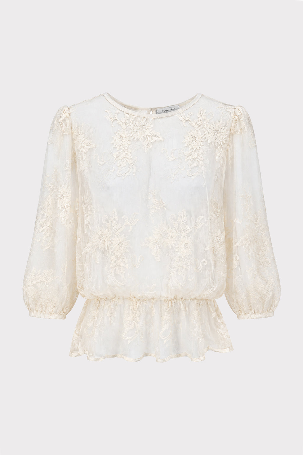 Blusa ricamata