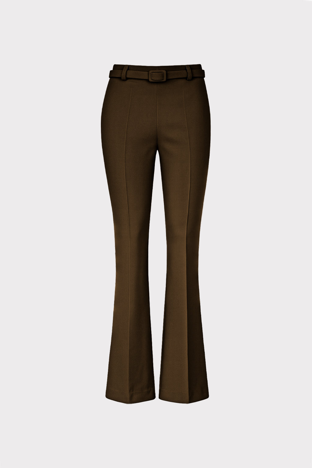 Pantalone zampa con cintura