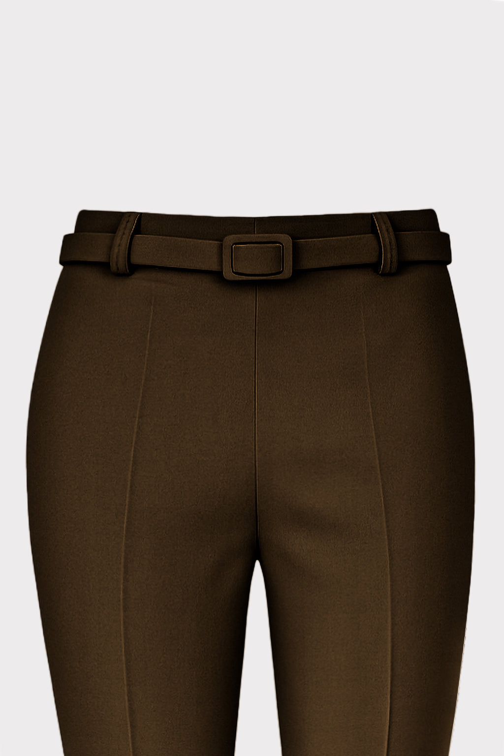 Pantalone zampa con cintura