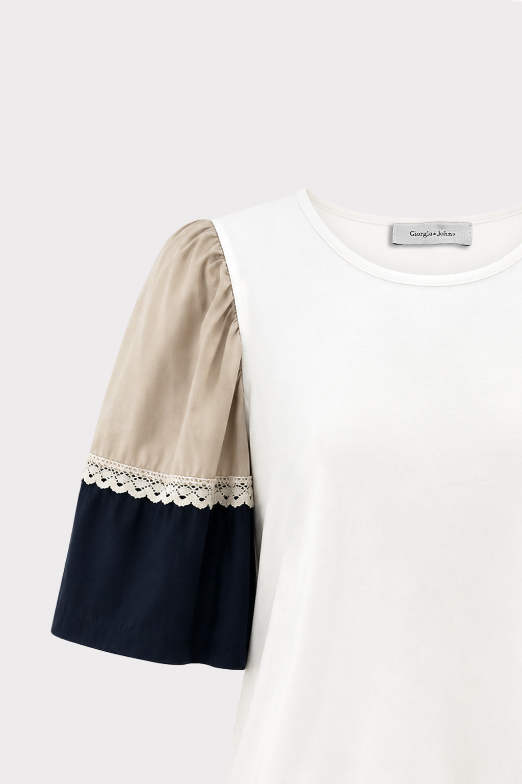 T shirt maniche color block
