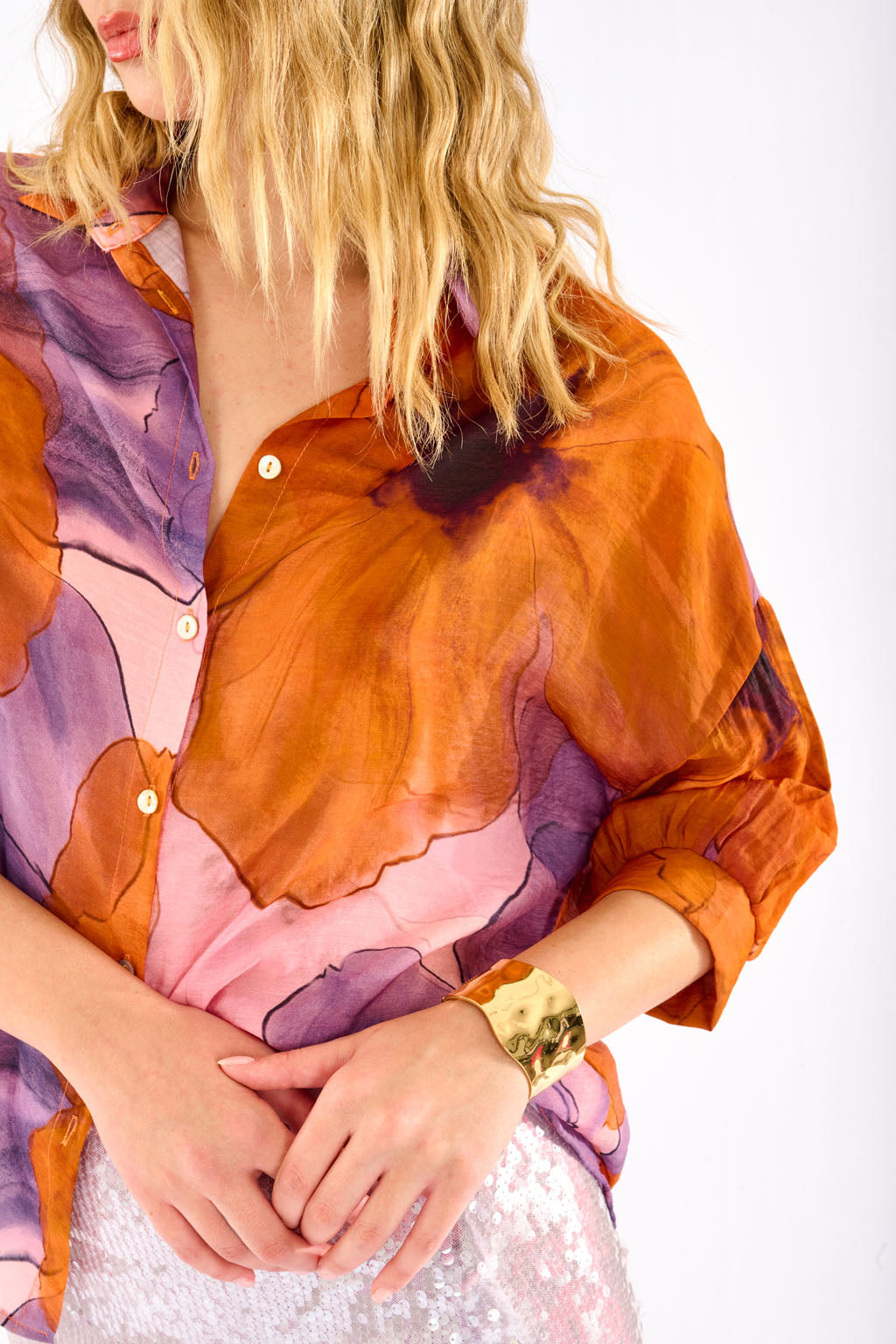 Camicia stampa floreale