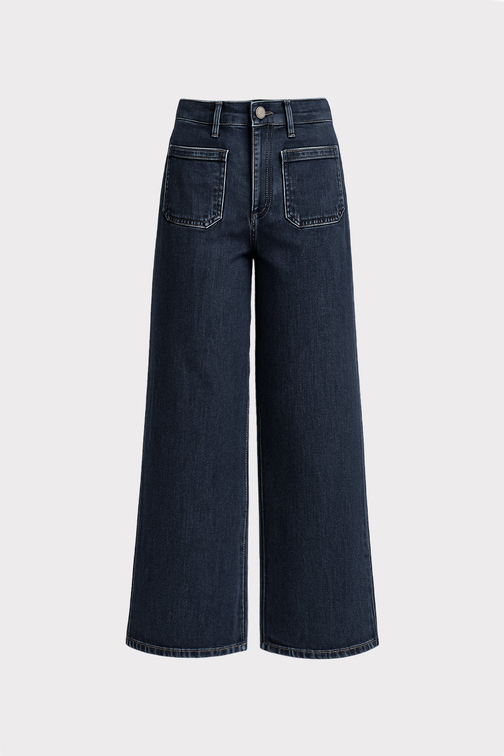 Jeans con tasche frontali