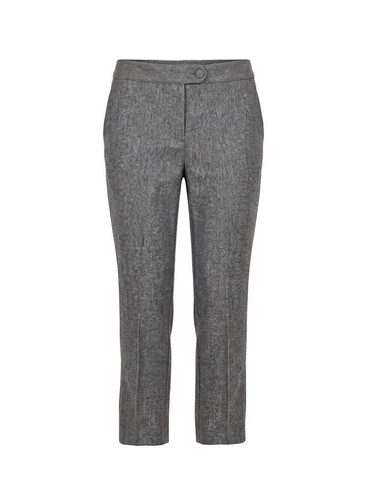 Pantaloni tessuto puntinato