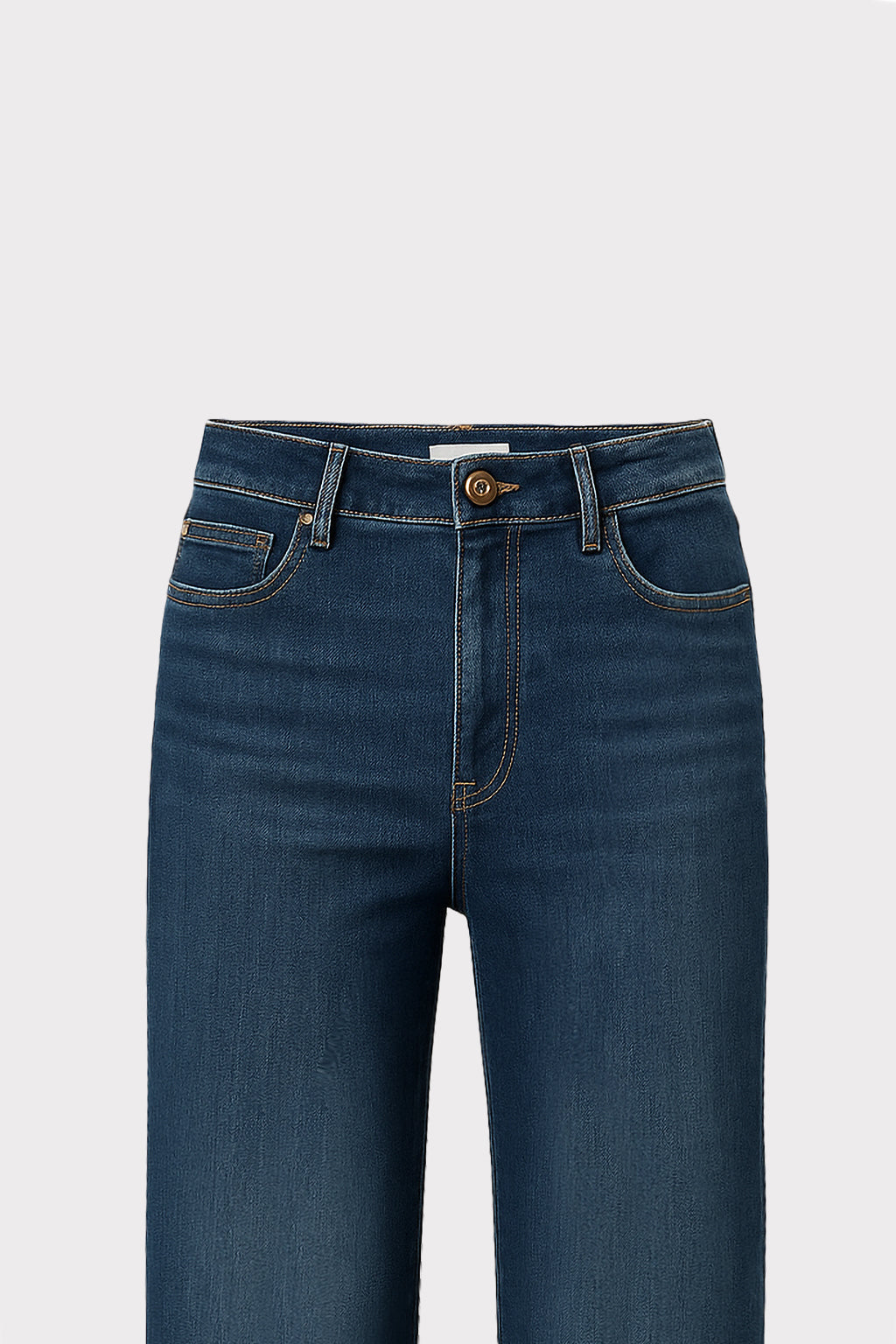 Jeans con risvolto stampato