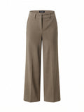 Pantaloni gamba ampia mano lana