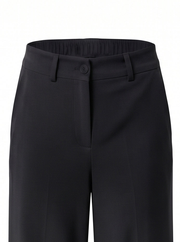 Pantaloni gamba ampia mano lana