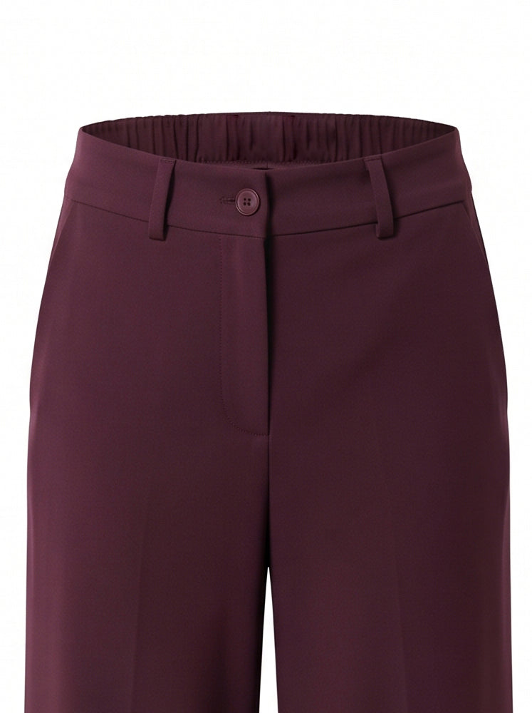 Pantaloni gamba ampia mano lana