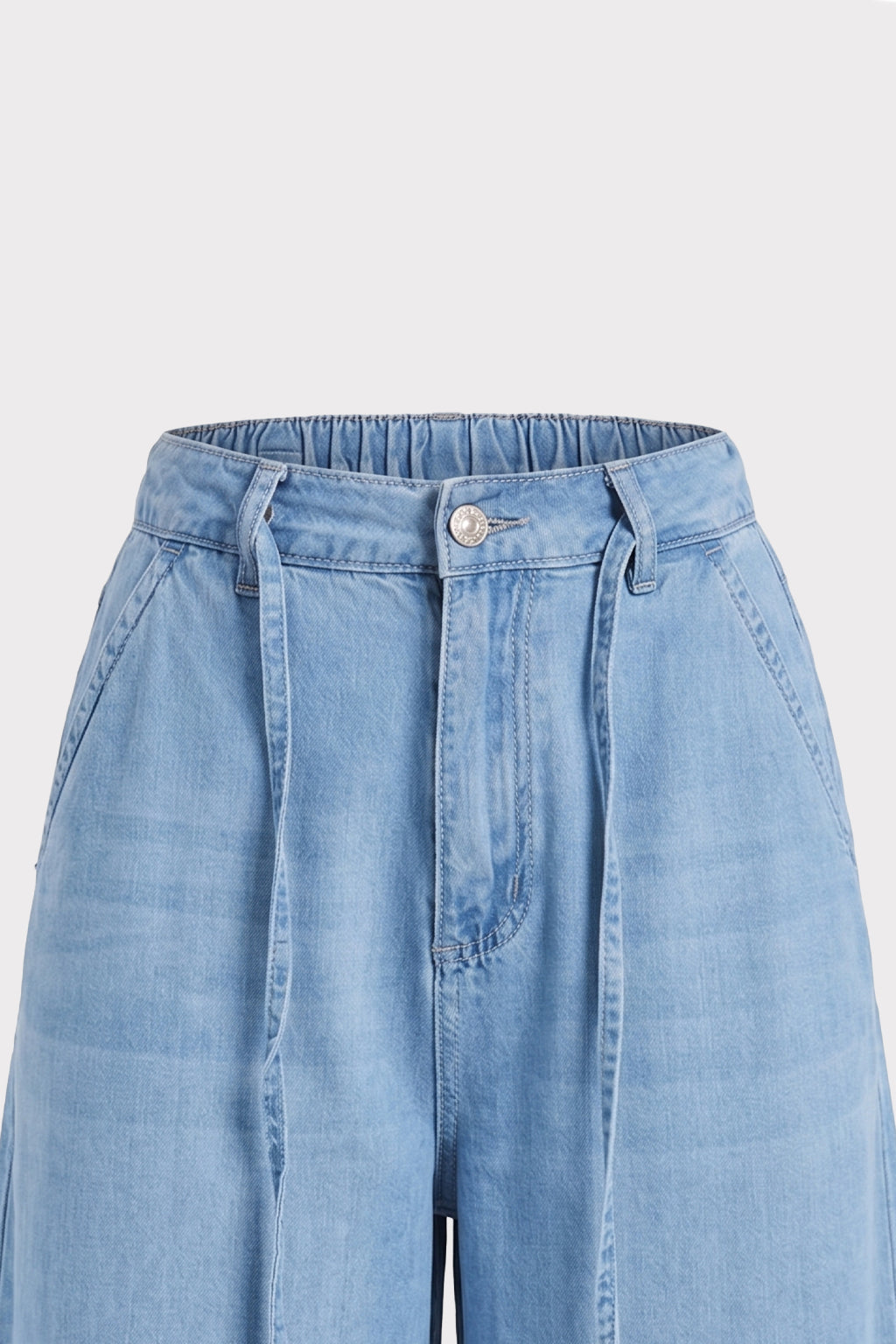 Bermuda wide leg in denim