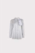 Camicia con lavorazione fiori