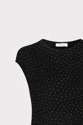 Top con micro borchie