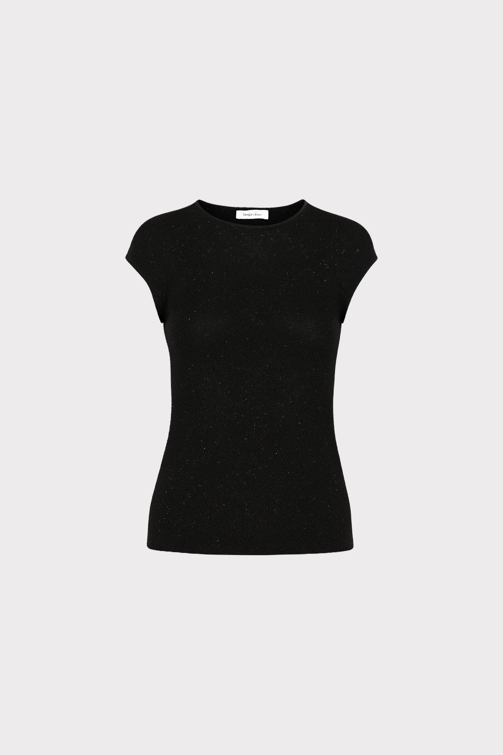 Top con micro borchie
