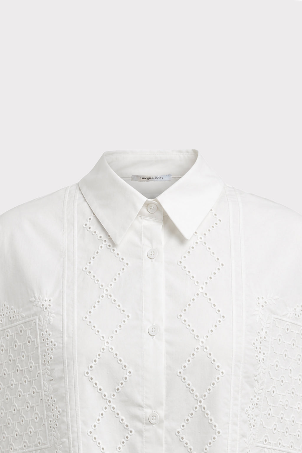 Camicia boxy con ricami