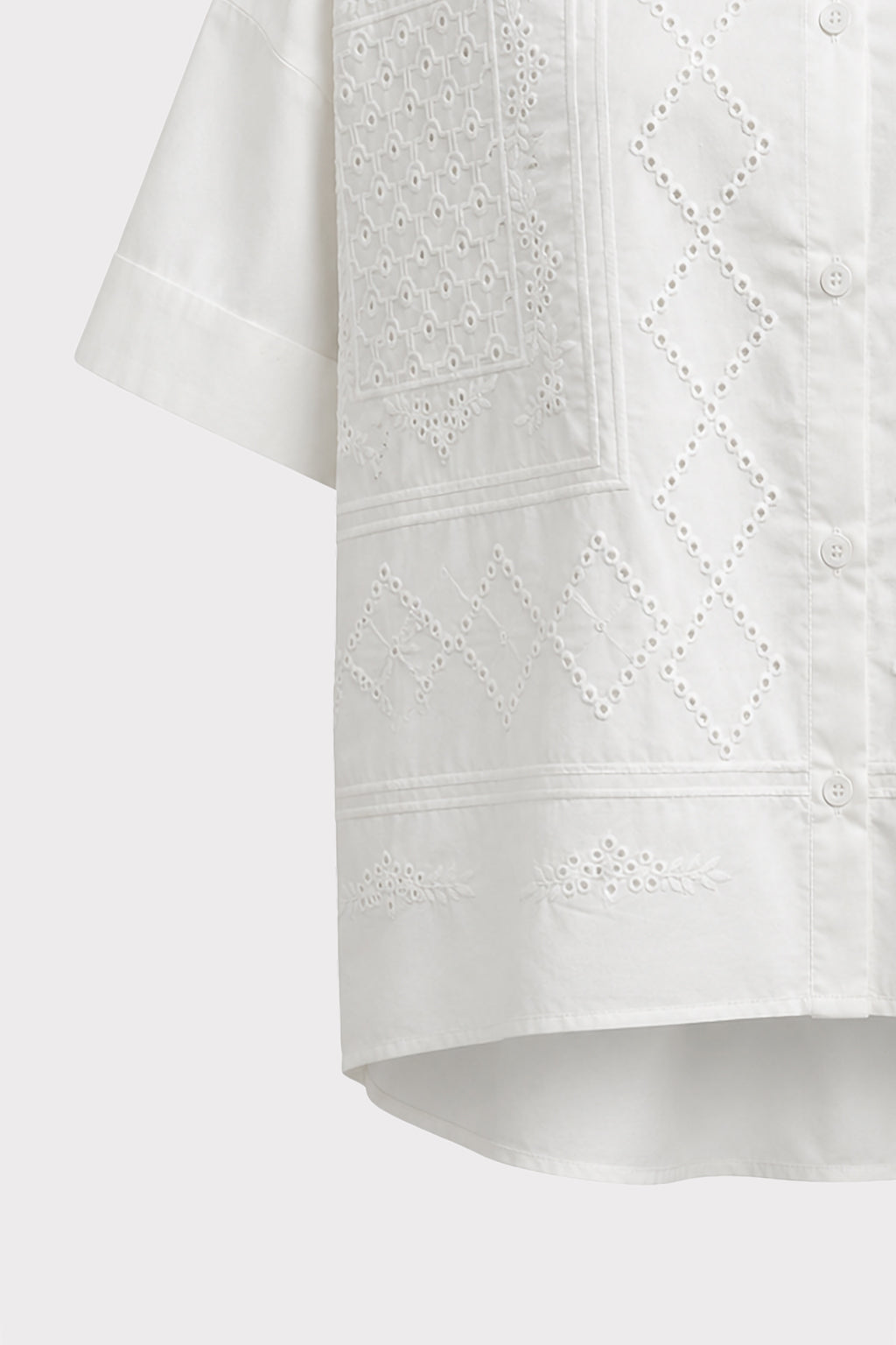 Camicia boxy con ricami