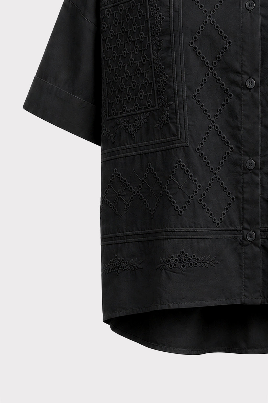 Camicia boxy con ricami