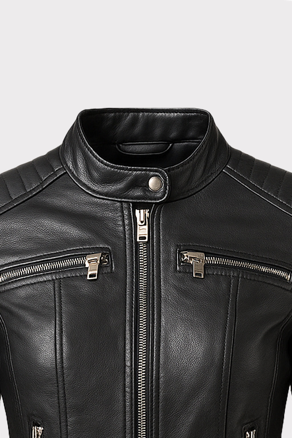 Giacca biker trapuntata