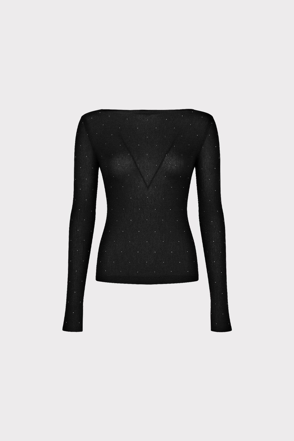 Maglia con microstrass