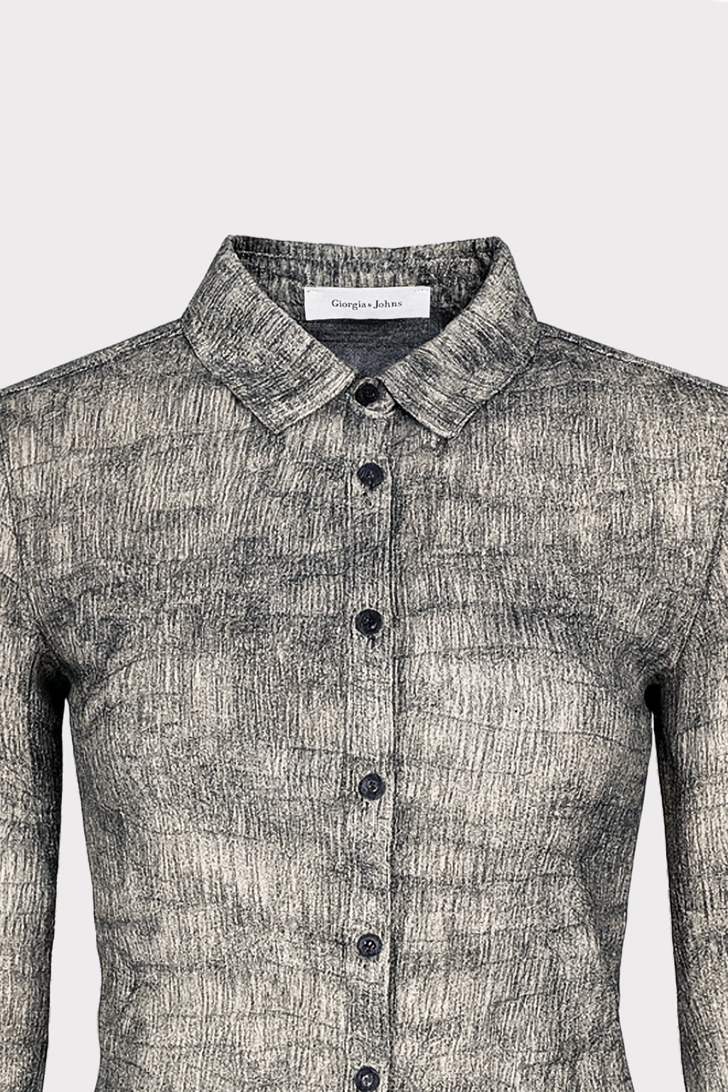 Camicia effetto texture